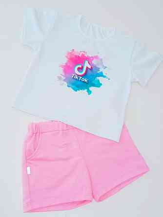 Футболка -топ і шорти для дівчинки Тік ток 134-140 Харків