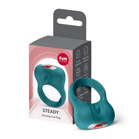 Ерекційне віброкільце Fun Factory Steady Bottle Green Львов