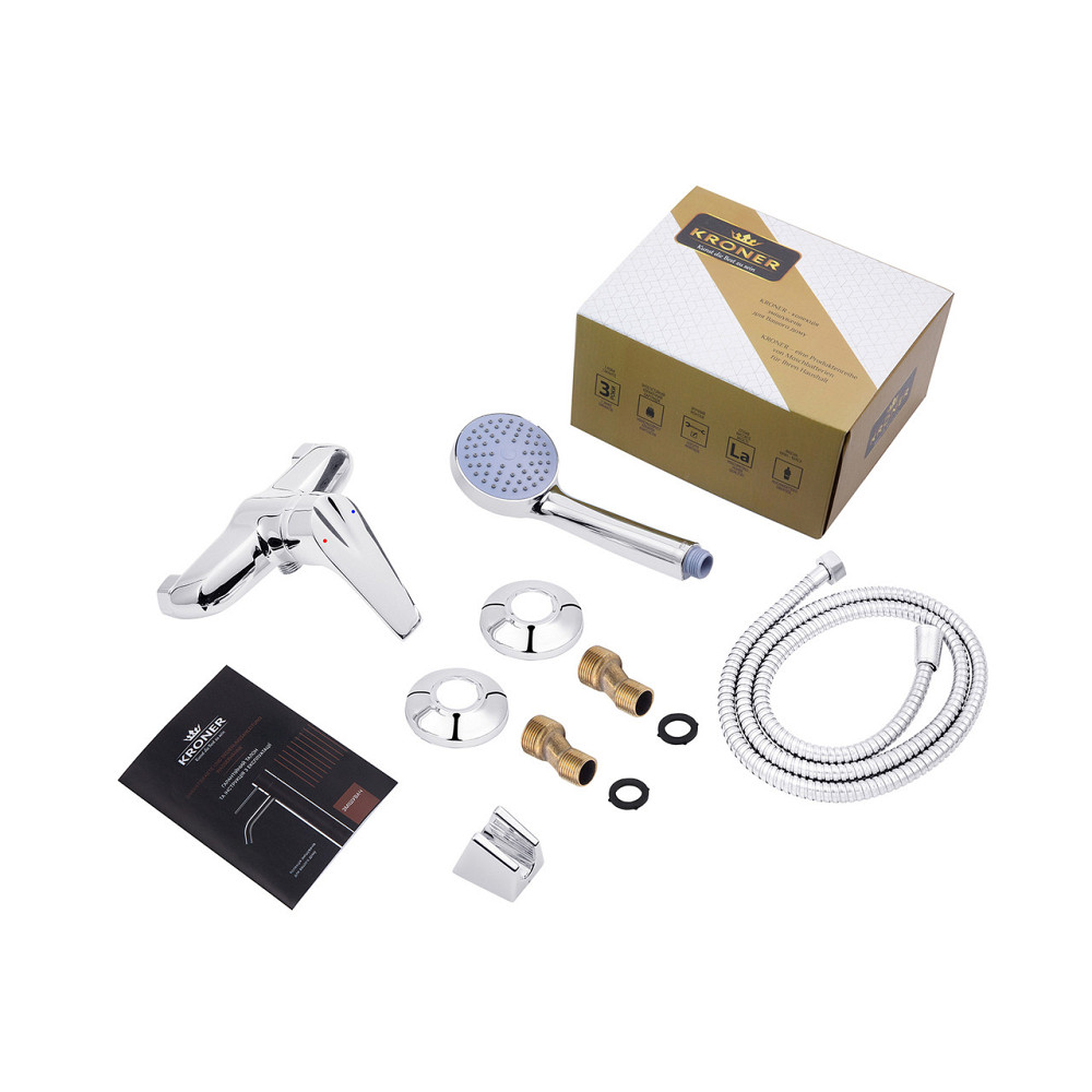 Змішувач для душу Kroner KRM Odra - C050 з душовим гарнітуром Київ - фото 8