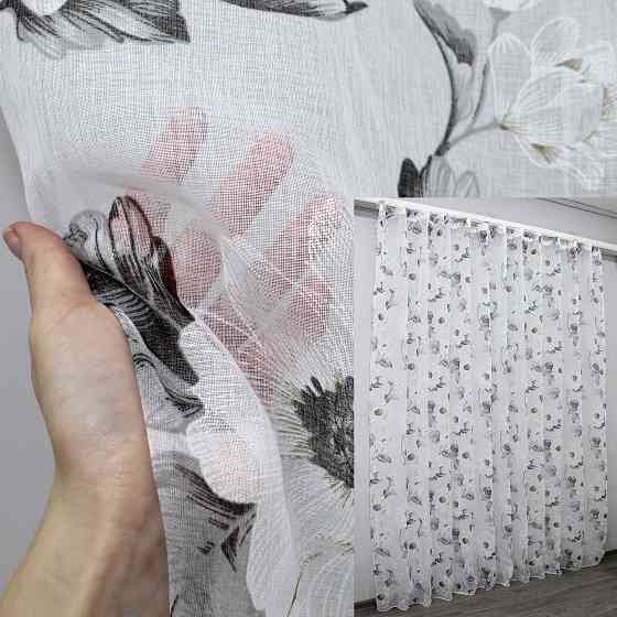 Тюль VR-Textil 1146т Flora Батист Різнобарвний 300х250 см (40-250) Київ