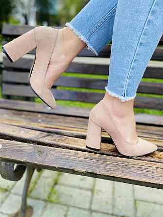 SANTINI Туфлі жіночі SANTINI пудра натуральна замша каблук 10см 38р.39р. (953571-22) Коломия