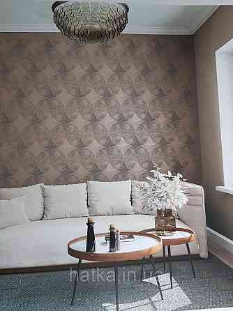 Шпалери метрові вінілові на флізелін Marburg Villa Romana абстракція геометрія золотисті коричневі сірі Київ