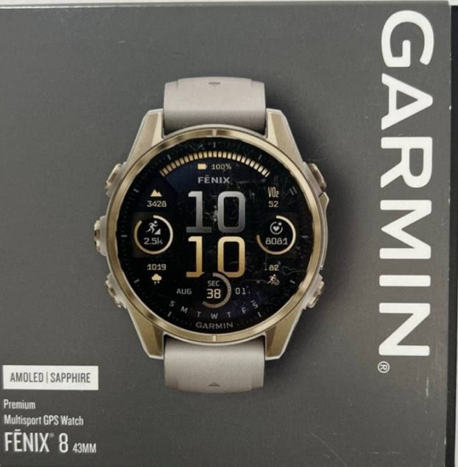 Garmin Fenix 8 43mm AMOLED Sapphire – Новые, запечатанные. Киев - изображение 4