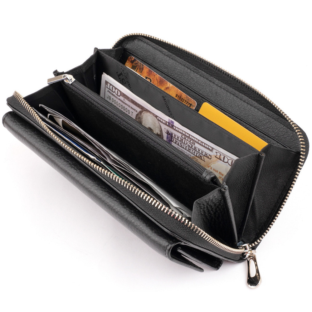 Кошелек кожаный женский ST Leather 19292 Черный Киев - изображение 8