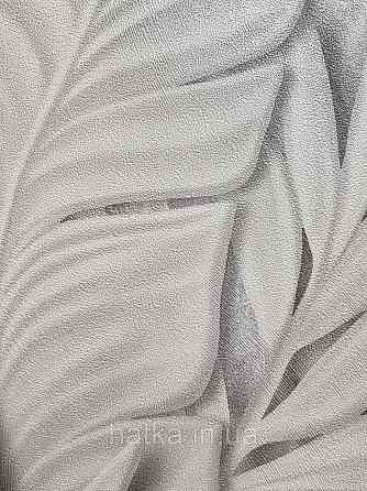 Шпалери метрові вінілові на флізеліні Sintra Vila листя гілки сірі сріблясті 533406 Київ