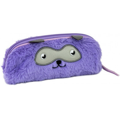 Пенал Cool For School плюшевый 1 отделение фиолетовый (CF87030) Винница - изображение 1