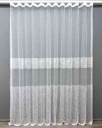 Тюль VR-Textil 1628т Жаккард Белый 300х270 см (42-0571) Киев