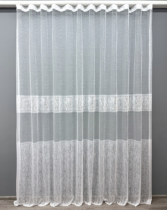 Тюль VR-Textil 1628т Жаккард Белый 300х270 см (42-0571) Киев - изображение 2