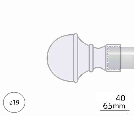 Закінчення для карнизу Orvit БОСТОН 19 мм АНТИК Львів