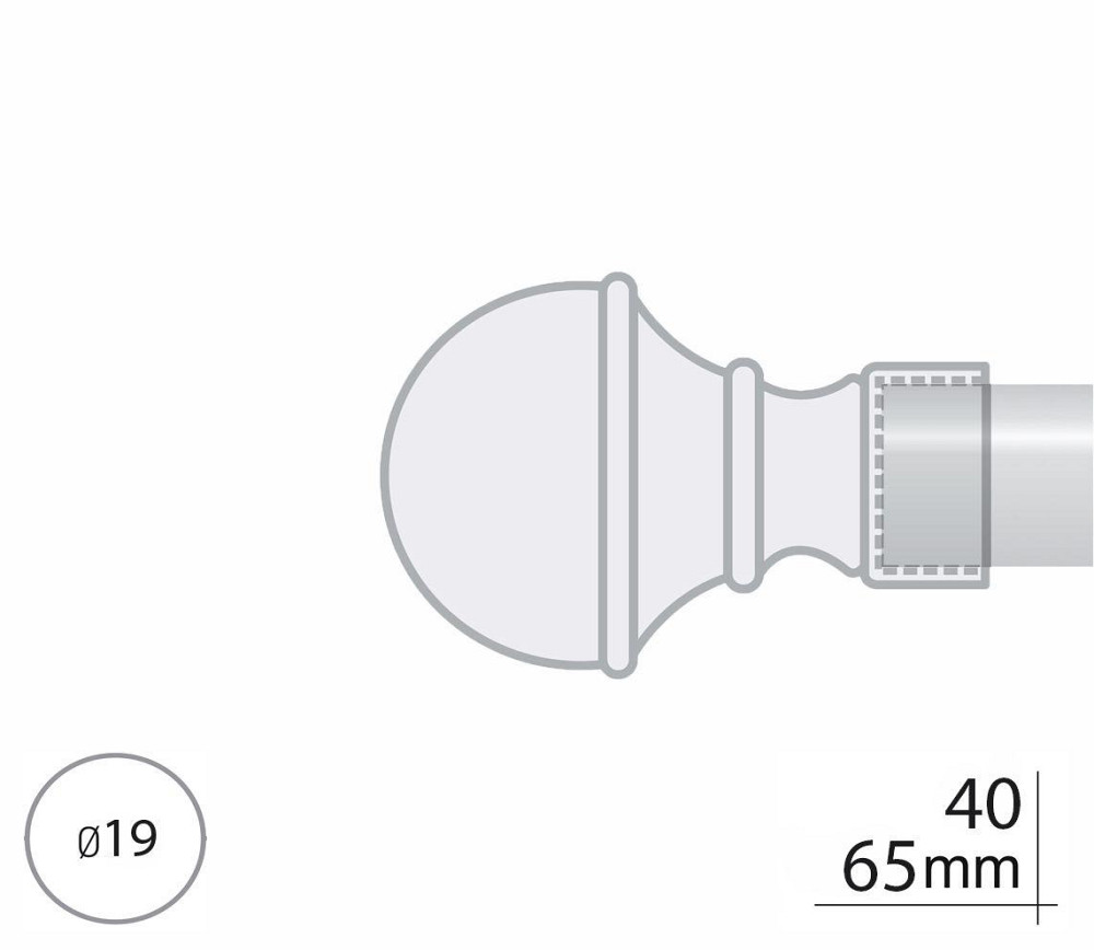 Закінчення для карнизу Orvit БОСТОН 19 мм АНТИК Львів - фото 2