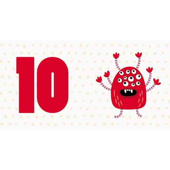 Розвиваючі пазли-половинки "Рахуємо очі монстриків" 975003 з'єднуємо цифри Вінниця