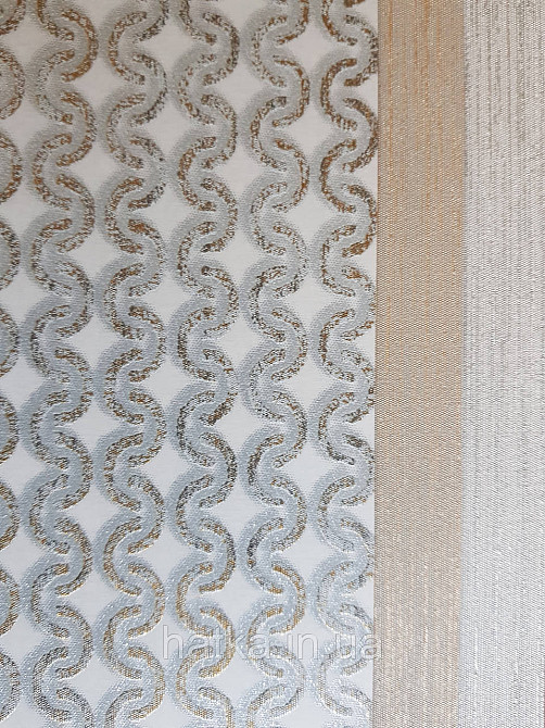 Обои метровые виниловые на флизелине Marburg Villa Romana геометрия полоски завитки серые с коричневым Киев - изображение 3