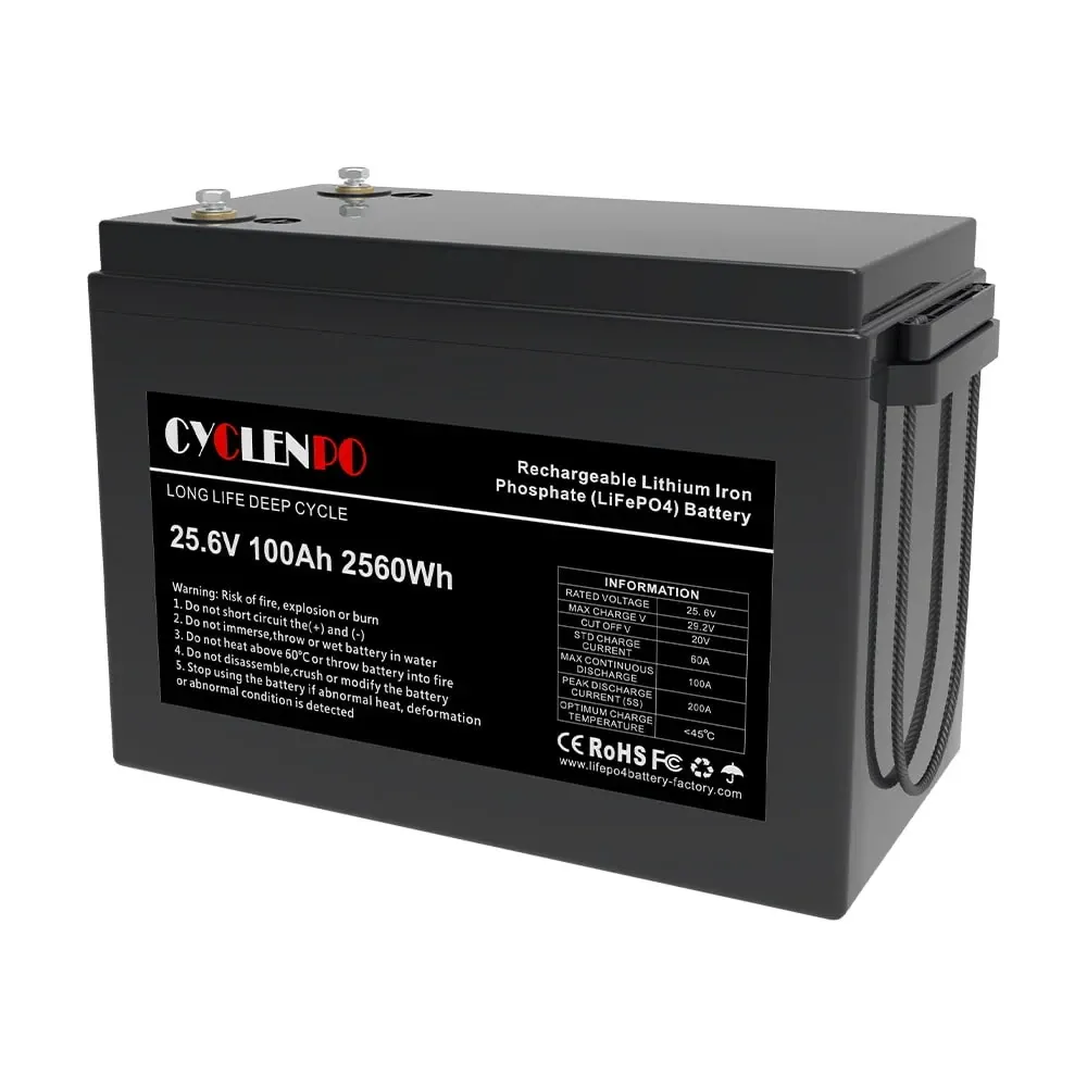 Акумуляторна батарея літій-залізо-фосфатна 25.6В 100Аг Cyclen 25.6V 100AH LiFePo4 (44-00080) Київ - фото 1