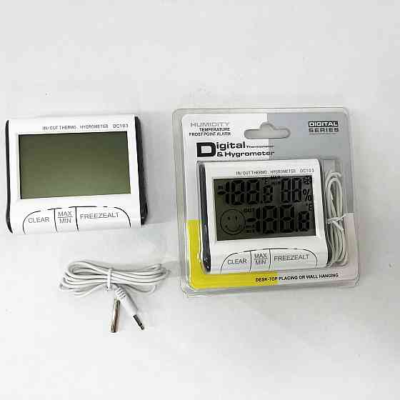 Метеостанція практична Generic DC-103, Термометр повітря домашній гігрометр, Кліматичний термометр UY-81 Львів