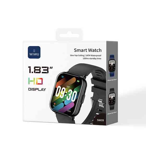 Смарт-часы WIWU Smart Watch SW09 Black Одесса