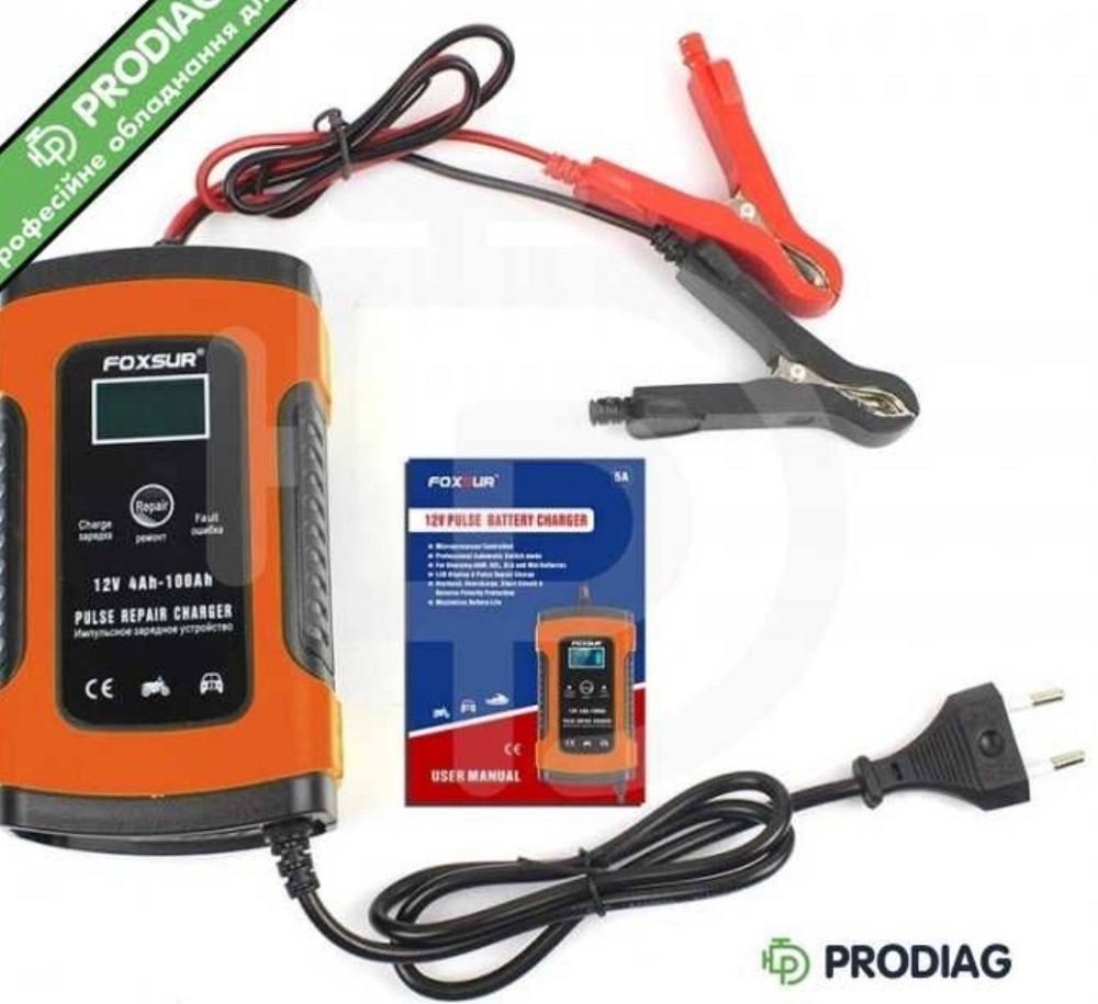 FOXSUR (12V 5A) - імпульсний зарядний (AGM, GEL) (опт, гурт, дроп) Київ - фото 5
