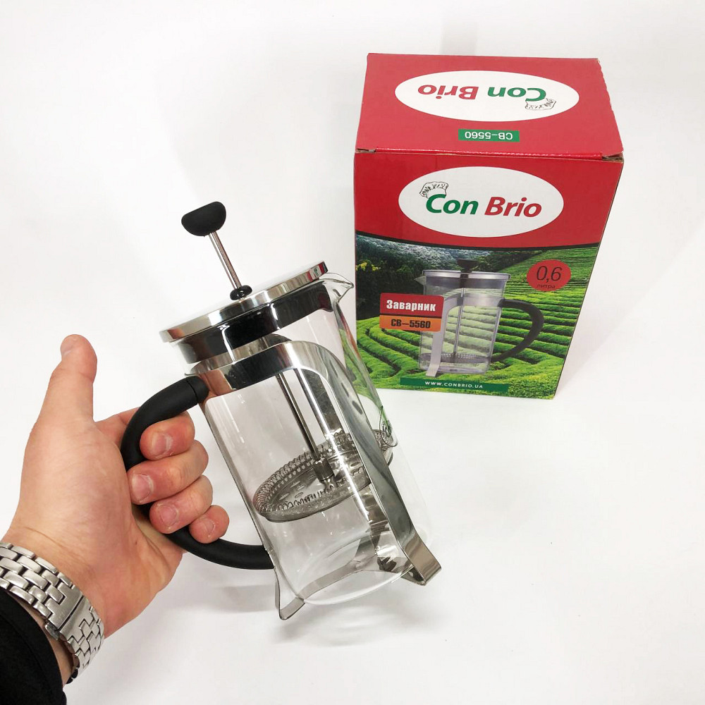 Френч-пресс красивый Con, Френч-пресс из хорошего материала, Эксклюзивные заварочные чайники WO-94 Львов - изображение 2