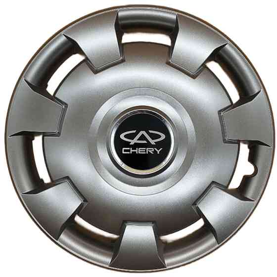 Автомобільні модельні ковпаки R13 Chery 111 4шт, SJS, сріблясті Київ
