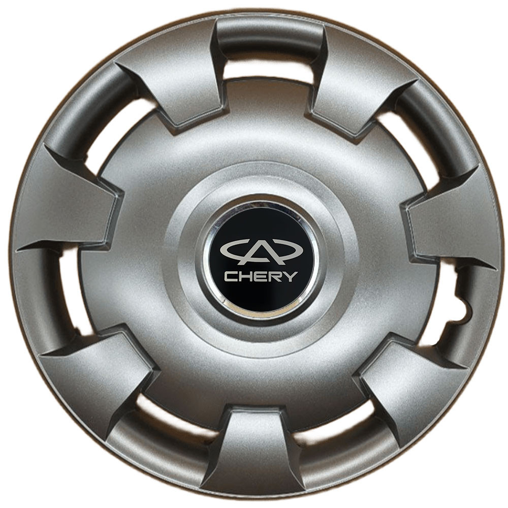 Автомобільні модельні ковпаки R13 Chery 111 4шт, SJS, сріблясті Київ - фото 1
