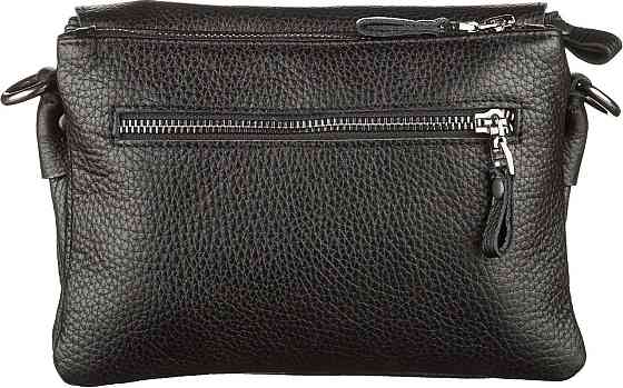 Чоловіча сумка шкіряна, Чорна (SHVIGEL) Київ