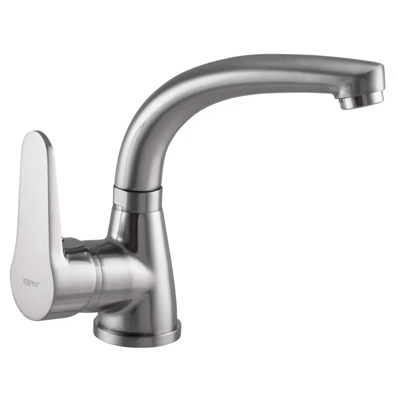 Стильный смеситель для умывальника Zerix SOP1 146 с удобной регулировкой ZX2651 Харьков - изображение 1