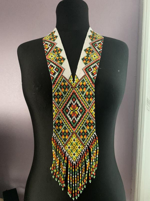 Гердан «Літня спека» з бісеру Коломыя - изображение 1