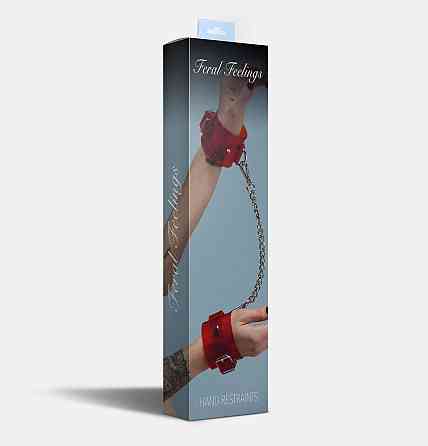 Наручники Feral Feelings - Hand Restraints Red Trasparent Sex Aura Київ