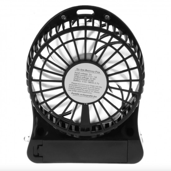 Портативний usb міні-вентилятор ( Чорний) Вінниця - фото 2