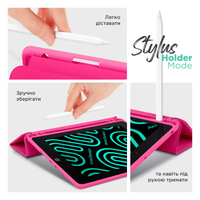 Чехол для планшета Armorstandart Smart Fold Pen iPad mini 2024 / mini 6 Rose Red (ARM82833) Винница - изображение 5