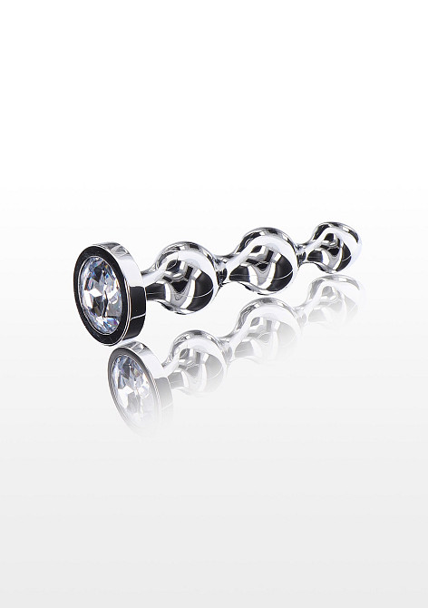 Анальная елочка металлическая с кристаллом Toy Joy Diamond Star Beads, Small Sex Aura Киев - изображение 1