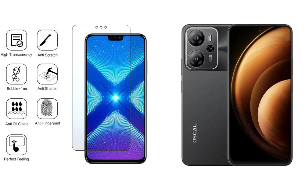 Захисне скло NeoGlass для Blackview Oscal Tiger 13 – надпрозоре та стійке Київ - фото 4