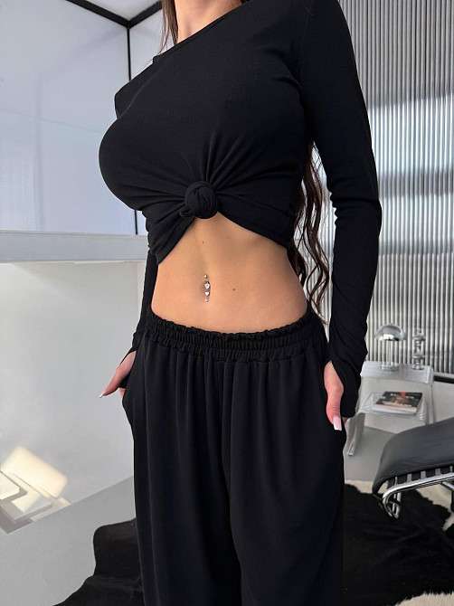 Женский прогулочный костюм двойка трикотаж термо Одесса - изображение 3