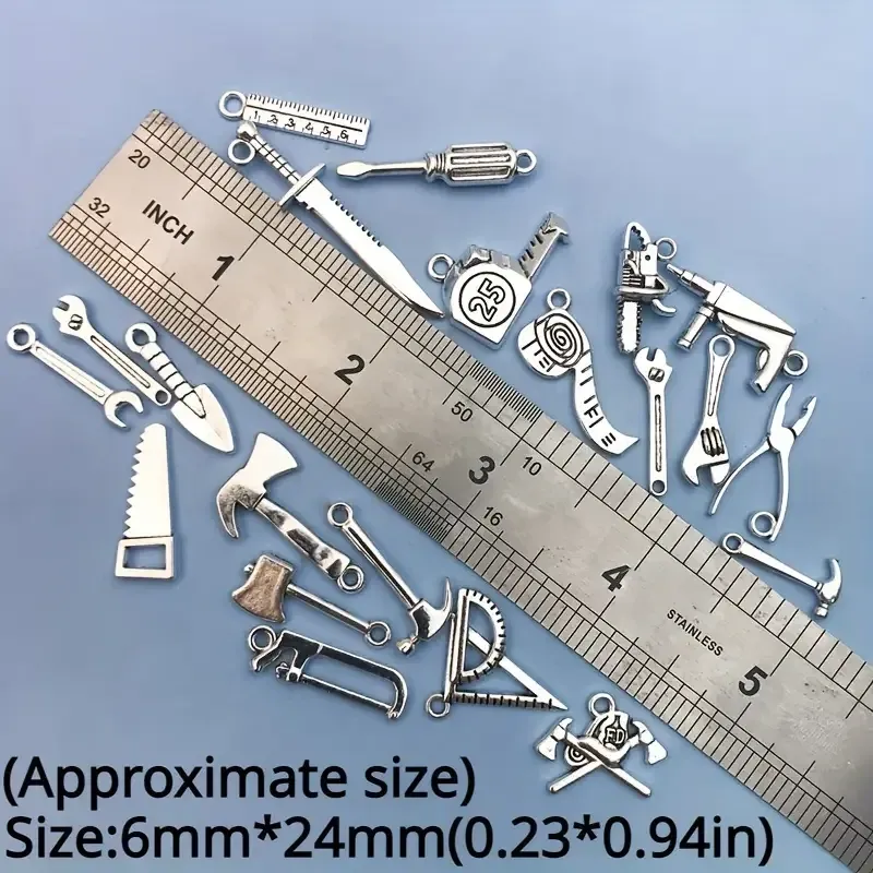 Набор подвесок «Инструменты» – 20 шт. металлические украшения для браслетов, сережек и кулонов Киев - изображение 9