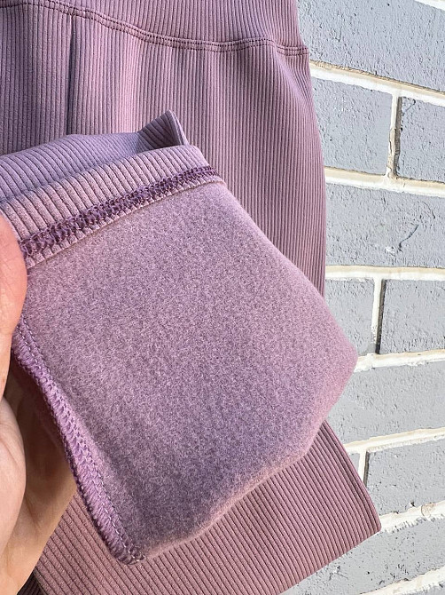 Лосини жіночі Lady Hurem 2395 рубчик широкий пояс утеплені рожеві, рожевий, S Київ - фото 16