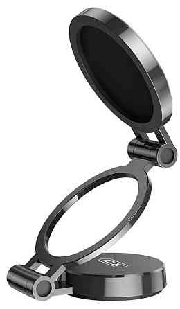 Автотримач XO C160 Universal Magnetic tri-fold Phone Holder Black (7109737) Киев