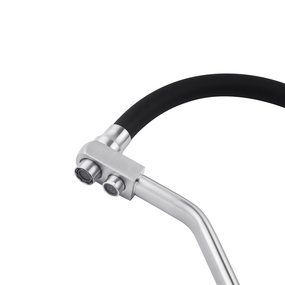 Змішувач для кухні з підключенням до фільтра Kroner KRP Edelstahl Klassisch - ESG03817BLK чорний Київ - фото 7