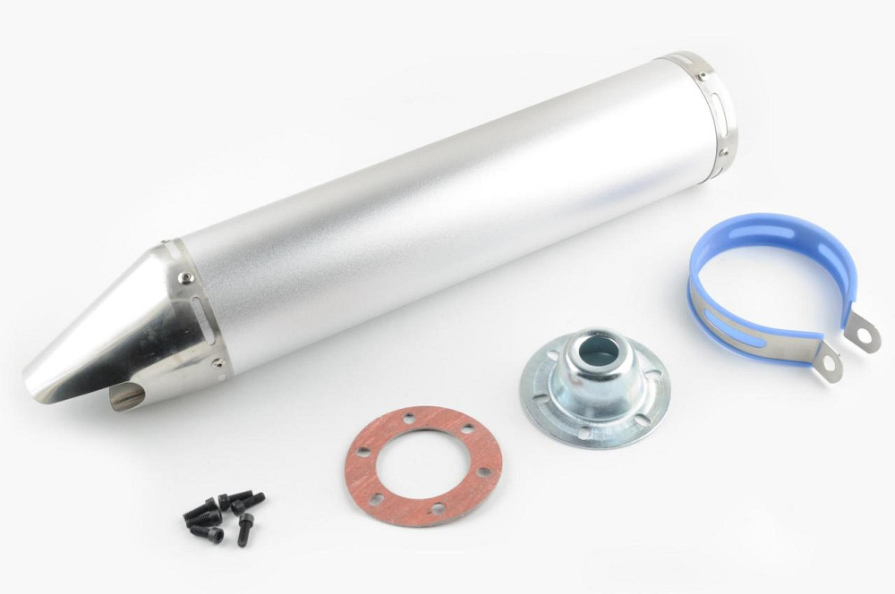 Глушник (тюнінг) 420*10 см, кріп. Ø78mm (нержавіюча сталь, хром, прямоток, ) Мукачево - фото 1