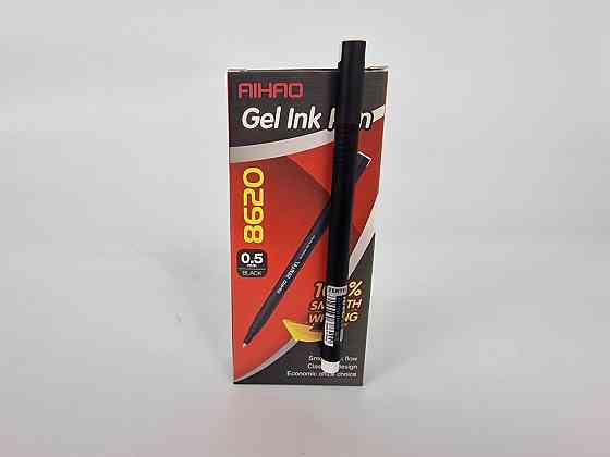 Гелева ручка чорна тм Аihao AH-8620 (5 шт.) Харків