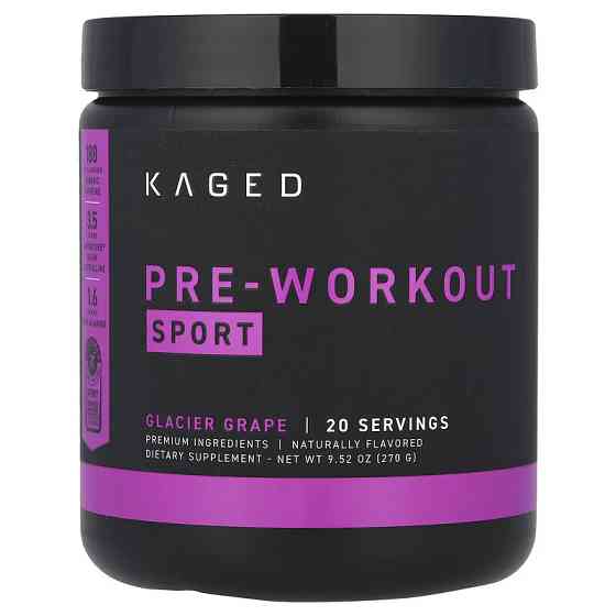 Предтренировочный комплекс Kaged Muscle Pre-Workout Sport 270 г, Glacier Grape Луцк