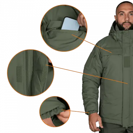 Тактическая теплая мужская куртка Patrol System 3.0 Оливковый S Киев - изображение 6