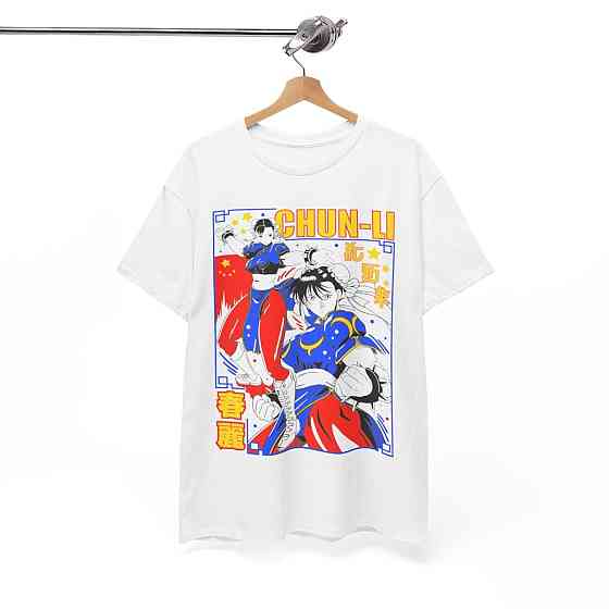 Футболка для мальчика аниме Кхун Ли Стреет Фигхтер оверсайз (рост от 165 до 180 ) Черний AnimeJ0689m Днепр