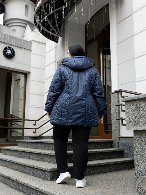 Женская  демисезонная куртка средней длины стёганная больших размеров. .46-78р Киев - изображение 4