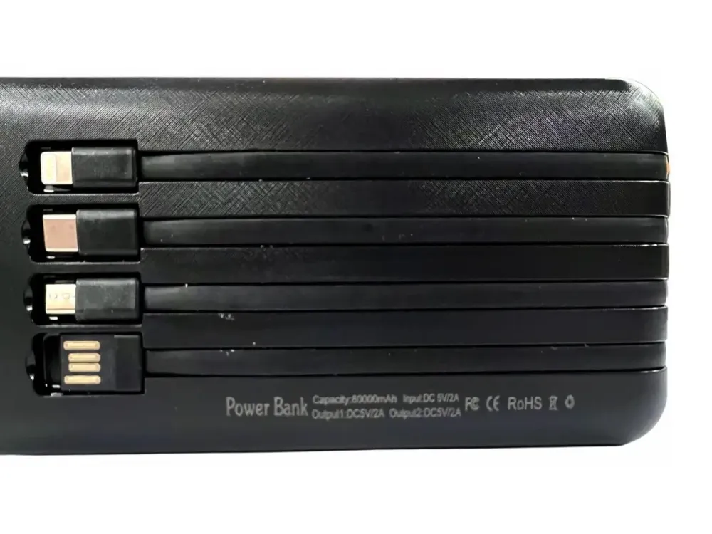 Зовнішній акумулятор (Power Bank) 80000мАг 8Вт Solar з сонячною панеллю та ліхтариком для заряджання пристроїв Одеса - фото 5