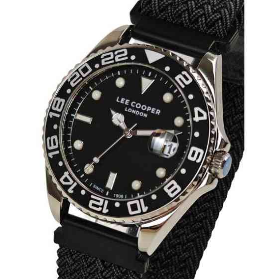 Годинник чоловічий водостійкий Lee Cooper Daytona Vibe Black (2 ремінці) Київ