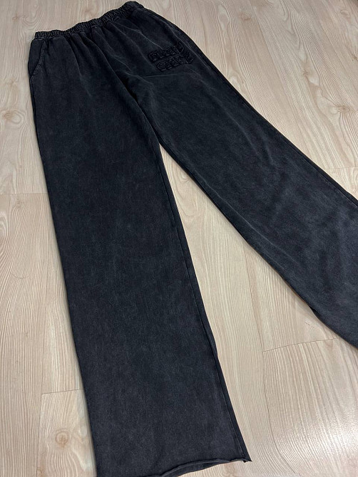 Костюм жіночий YUJIE YISHANG 7401 футболка з брюками тай-дай вишивка чорний, чорний, M Київ - фото 17