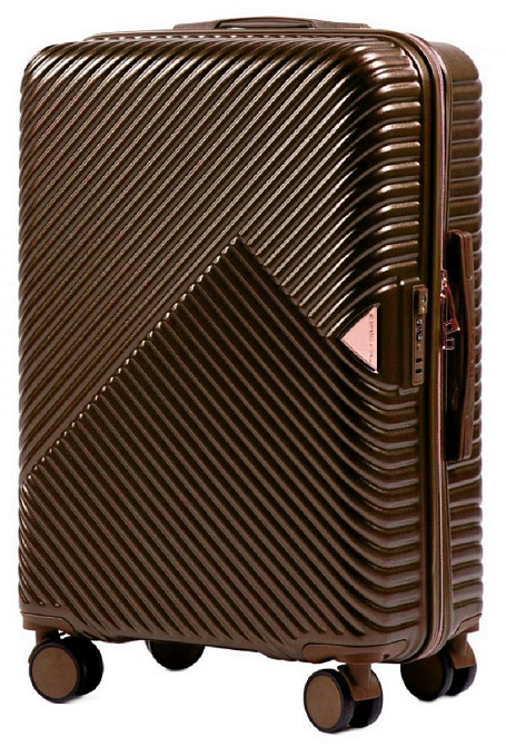 Чемодан пластиковый WINGS WN01 средний коричневый Киев - изображение 1