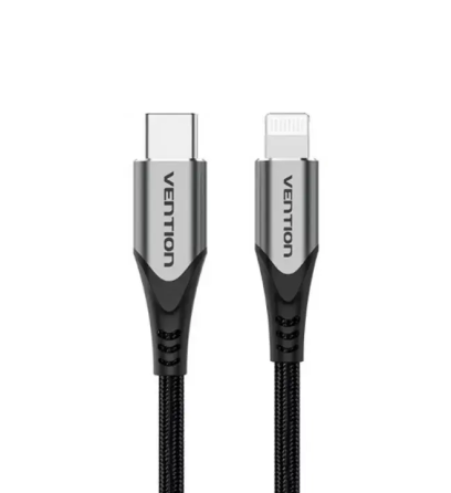 Кабель Vention USB 2.0 C to Lightning Cable 1M Gray Aluminum Alloy Type (TACHF) Київ