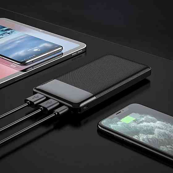 Павербанк 10000 mAh HOCO J72 Easy travel чорний power bank повербанк Одеса