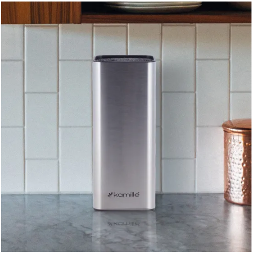 Підставка для ножів 9,5*9,5*22см з наповнювачем 7612 KAMILLE Житомир - изображение 5