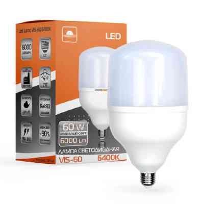 Лампочка Євросвітло 60Вт 6400К (VIS-60-E40/E27) Вінниця